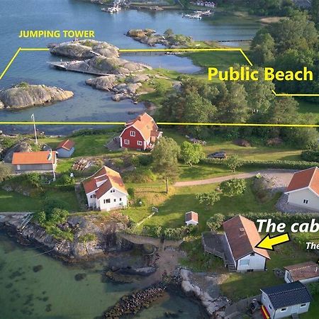 Cabin At The Sea Close To Public Beach With A Jumpingtower Hoviksnas 外观 照片